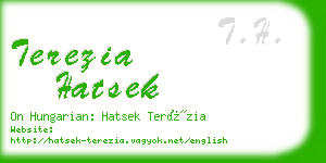 terezia hatsek business card